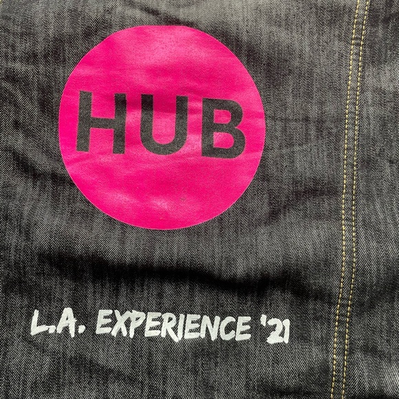 Sew in Love Black Distressed Jean Jacket NWOT Size M/L - Picture 10 of 12